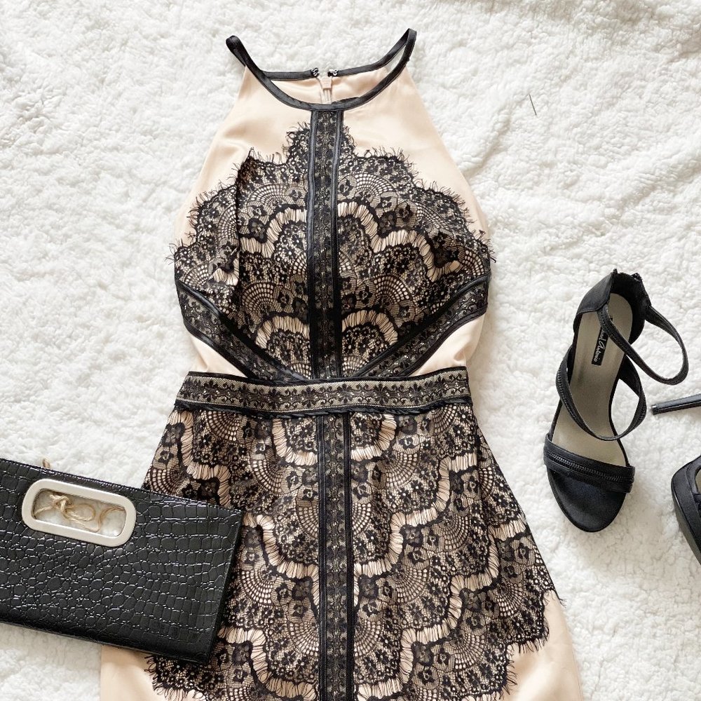 Classy Lace Bebe Dress (Size 12)